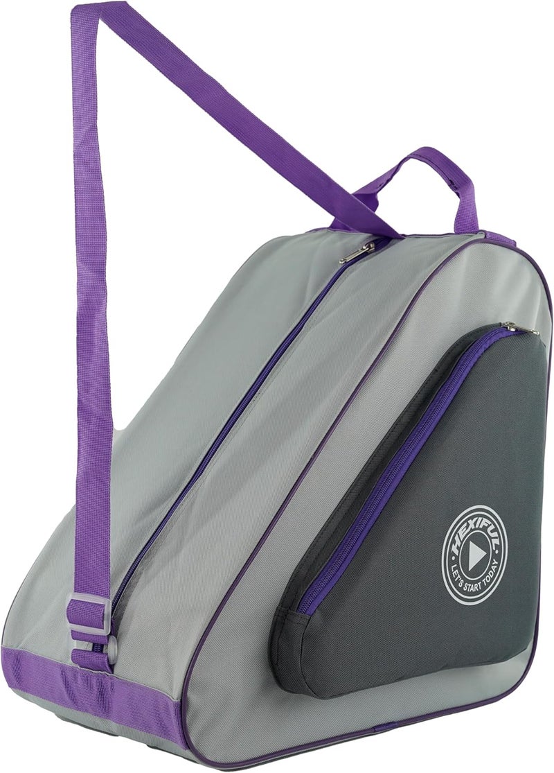 HEXIFUL Skate Bag for Ice, Inline, Roller & Quad Skates - Kids & Adults - Image 1